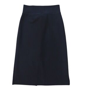 P.O.S.H. Pencil Skirt Woman's‎ S Black Stretch Office Party Career Back Slit
